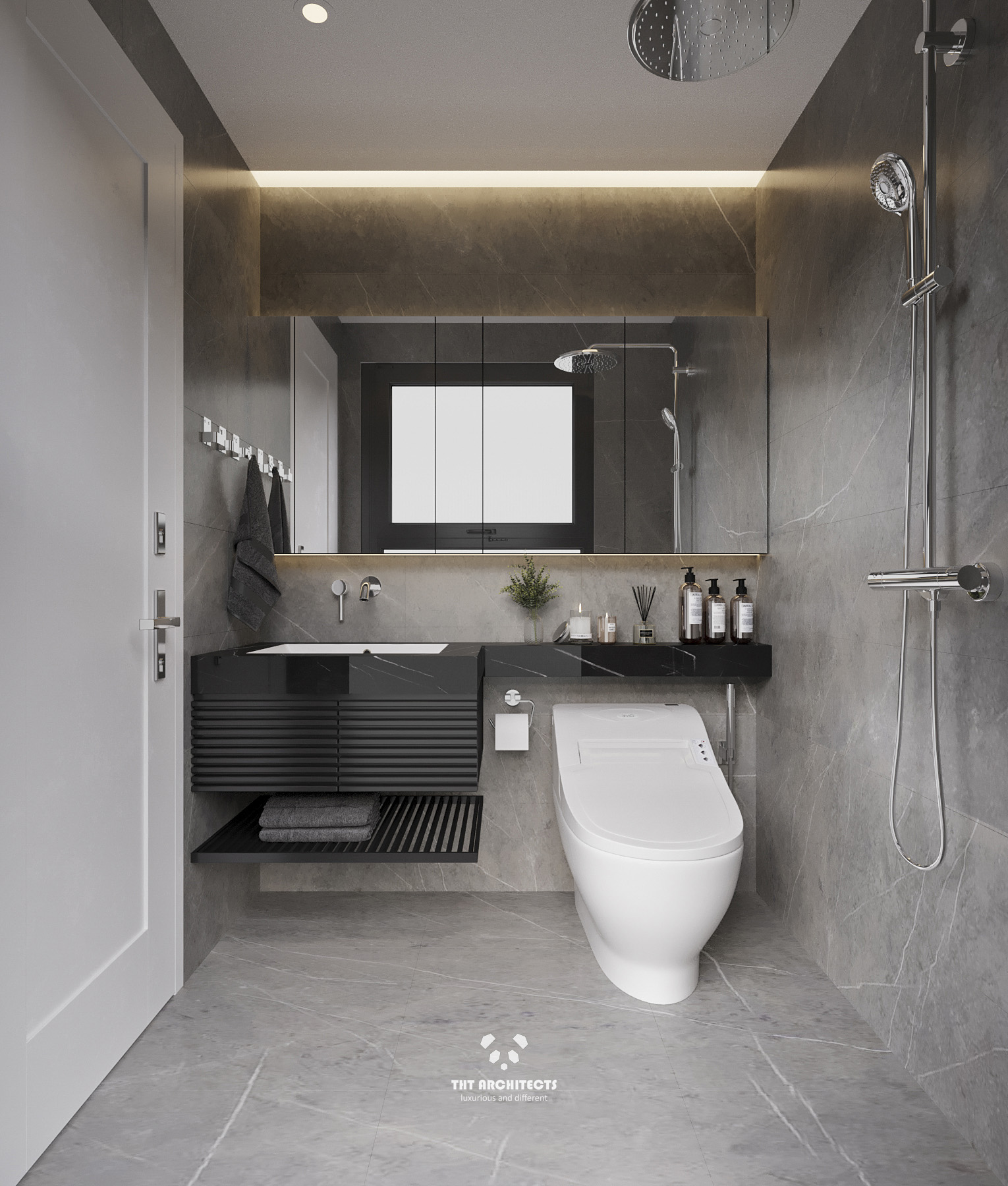 tht architects - Nhà Phố Thủ Đức - WC phòng ngủ 2